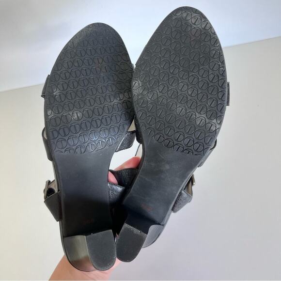 Talbots Black Leather Sandals 8.5 - Picture 10 of 14
